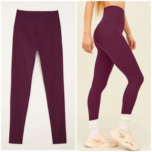 Girlfriend Collective High Rise Leggings Plum Size XS